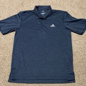 Adidas S/S Golf Shirt Sz Small Blue